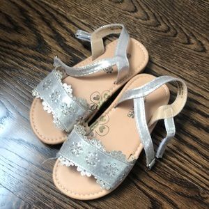 New golden toddler sandals